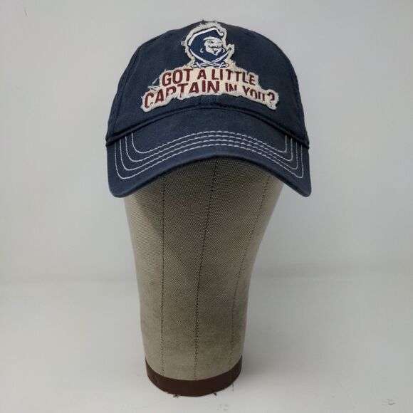 Captain Morgan Rum Mens Hat Blue OSFA Strapback Captain in You Embroidered Logo - Picture 2 of 12